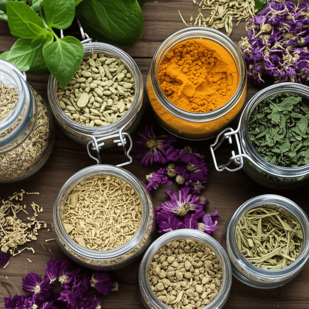 Colección de productos naturales premium